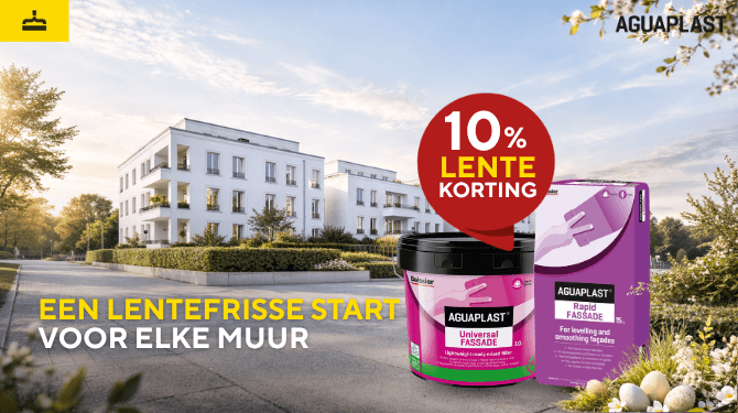 Afbeelding voor: 10% KORTING OP DE AGUAPLAST UNIVERSAL FASSADE & RAPID FASSADE