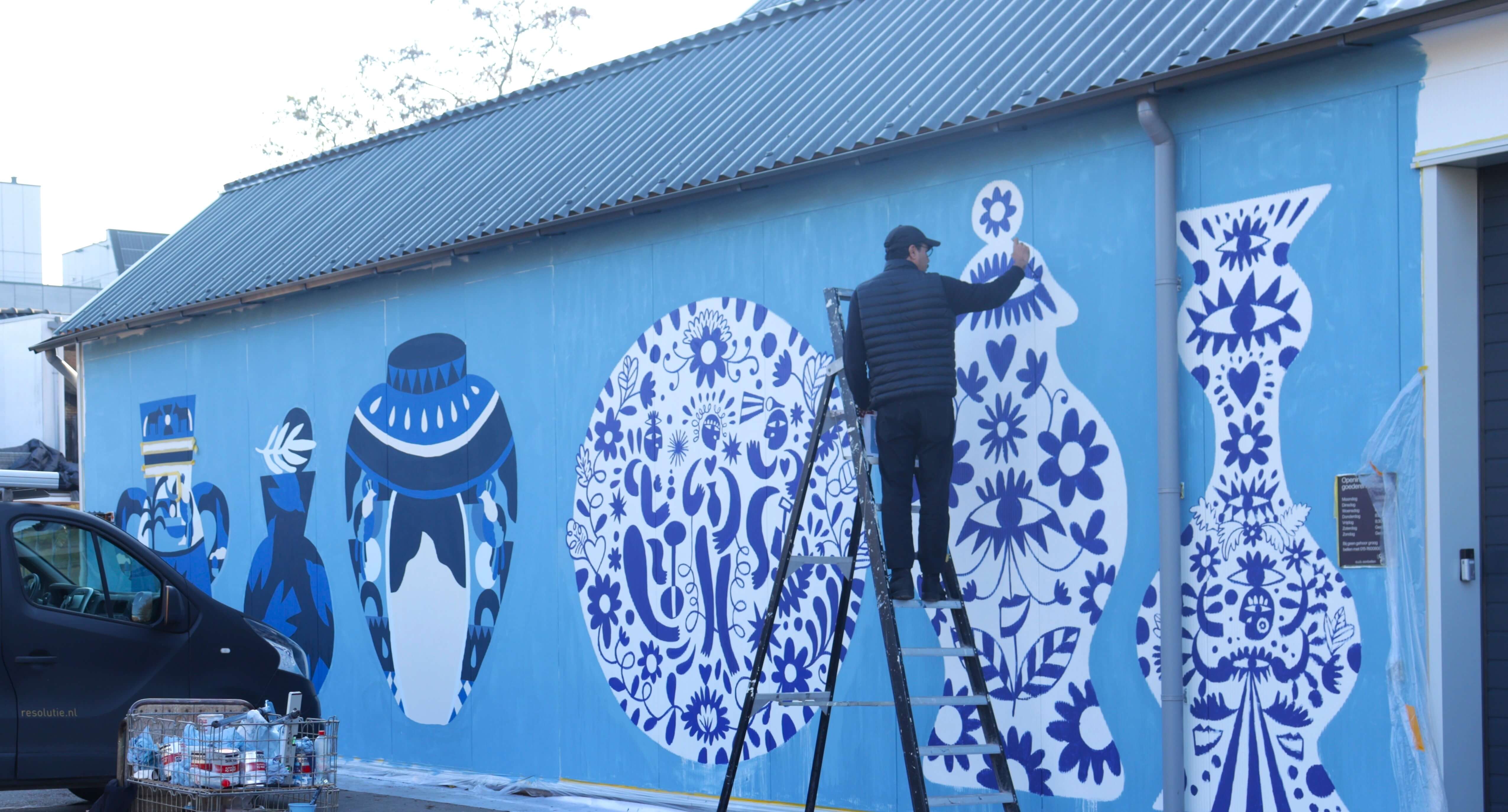 Afbeelding voor: Südwest All-Grund als basis voor een kunstproject in het Royal Delft Museum.