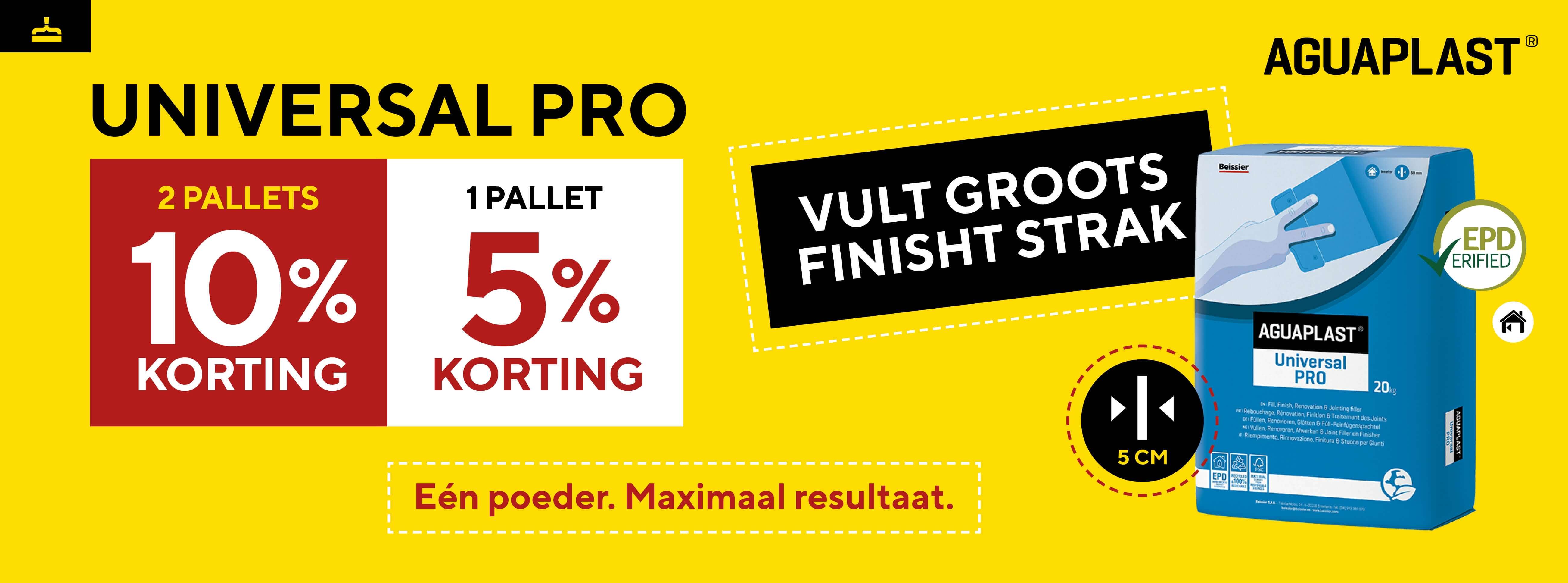 Actie Universal Pro - stapelkorting