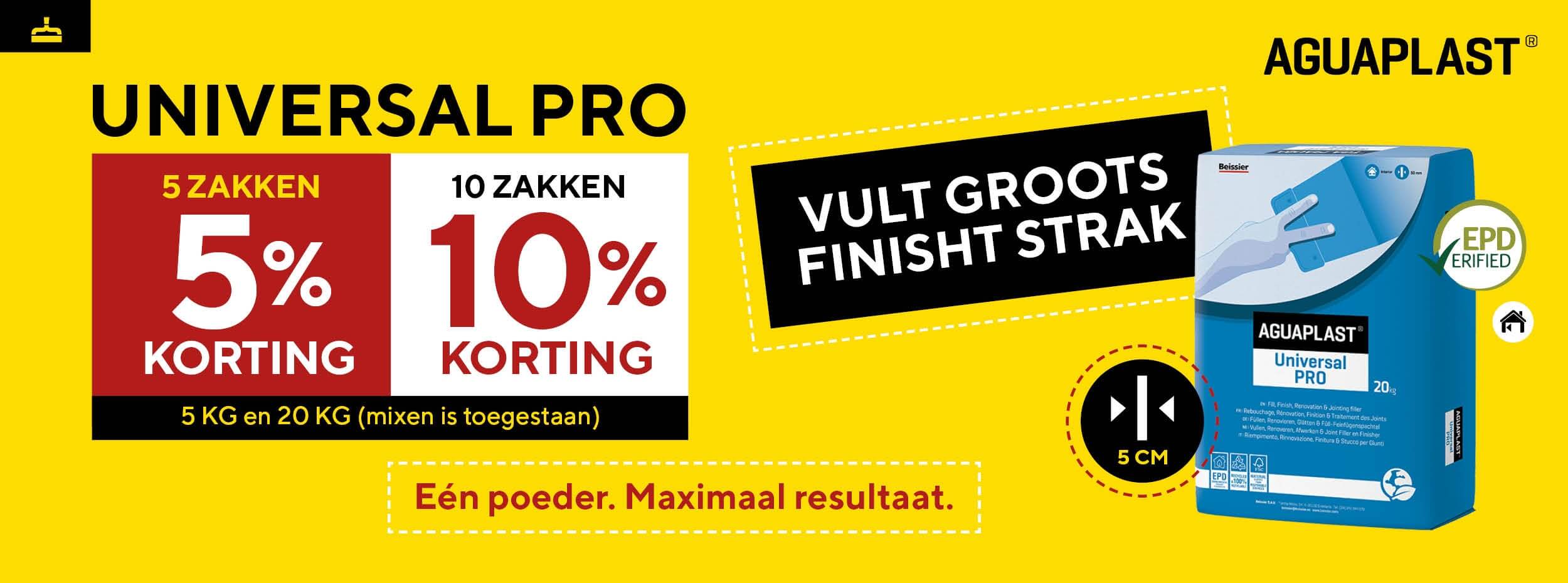 Volumekorting op de Aguaplast Univeral Pro